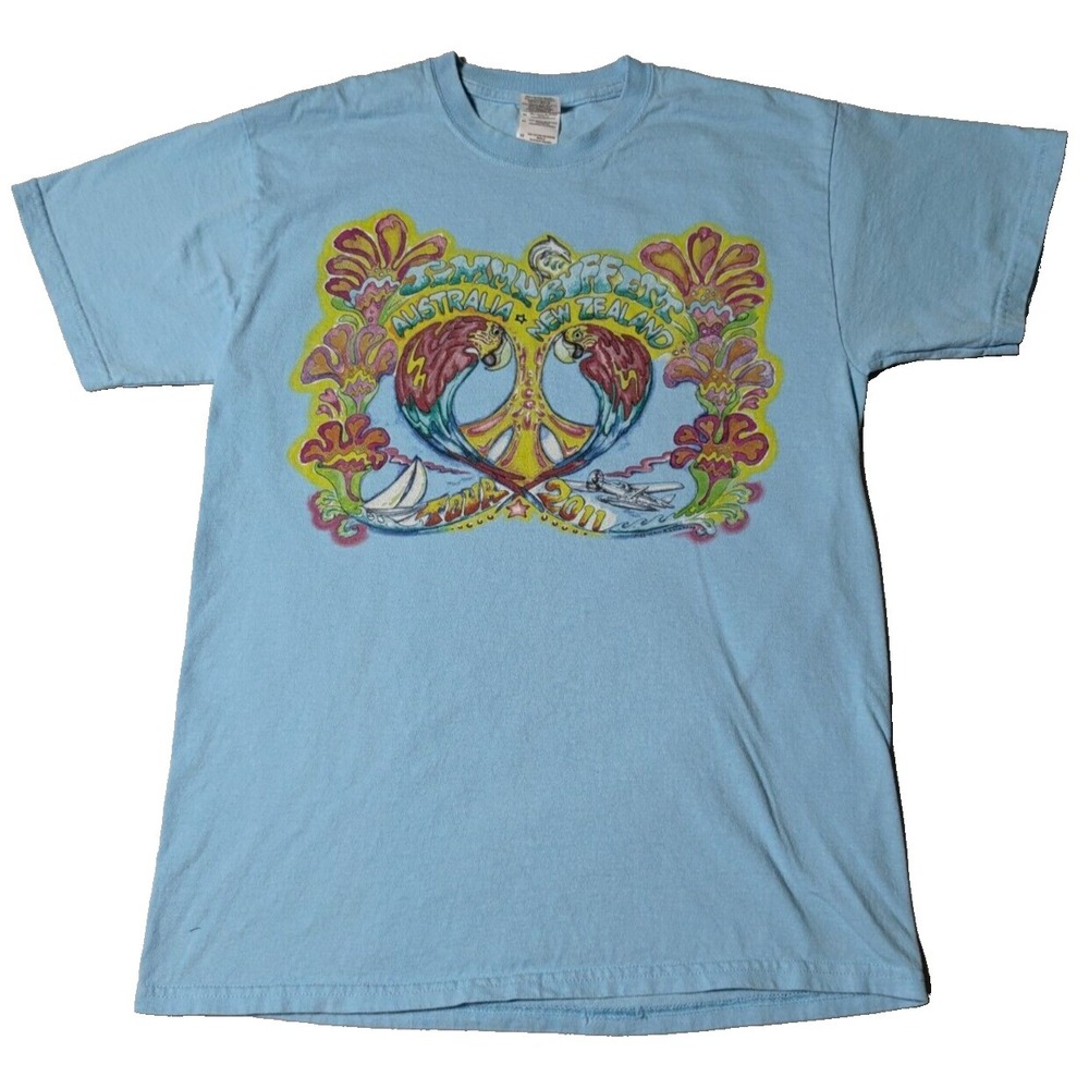 JIMMY BUFFET AUSTRALIA NEW ZEALAND TOUR 2011 Men Medium Blue Concert T-Shirt